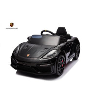 Porsche Spyder RS Zwart – 12V Elektrische Kinderauto met Luxe Afwerking, mp3 speler & Afstandsbediening