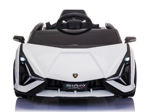 Lamborghini Sian Wit – Elektrische Kinderauto 12V met Vleugeldeuren, Luxe Afwerking, Mp3 speler & afstandsbediening