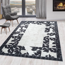 Wasbaar Vloerkleed FIESTA 4307 Black – Modern, Dun & Gebruiksvriendelijk