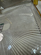 3-Delige Dienbladenset Rechthoekig – Acrylic Plastic met Gouden Details en Handvat