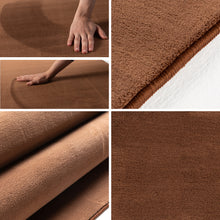 Vloerkleed SKY Brown Rond – Effen, Warm & Praktisch