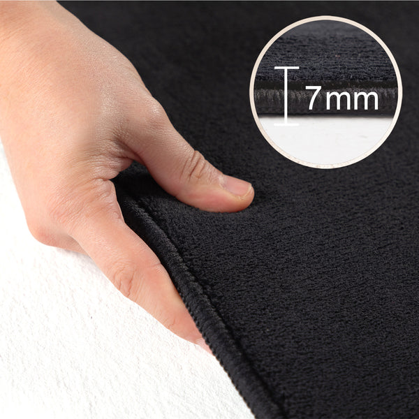 Vloerkleed SKY Black Rond – Modern, Effen & Onderhoudsvriendelijk