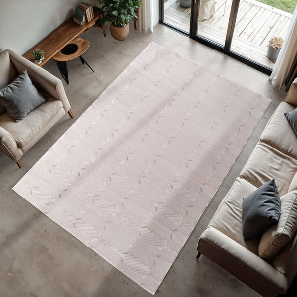 Vloerkleed DOHA 1654 – Cream, Modern Design, Anti-Slip