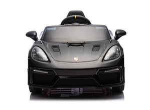 Porsche Spyder RS Zwart – 12V Elektrische Kinderauto met Luxe Afwerking, mp3 speler & Afstandsbediening