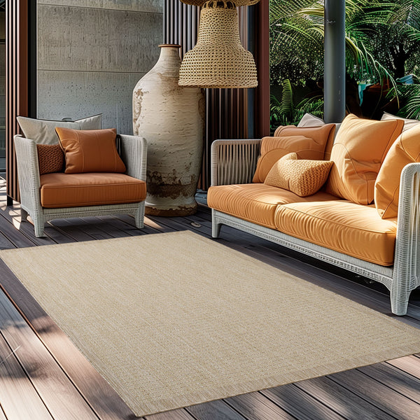 Vloerkleed GIZA Beige – Voor Binnen en Buiten