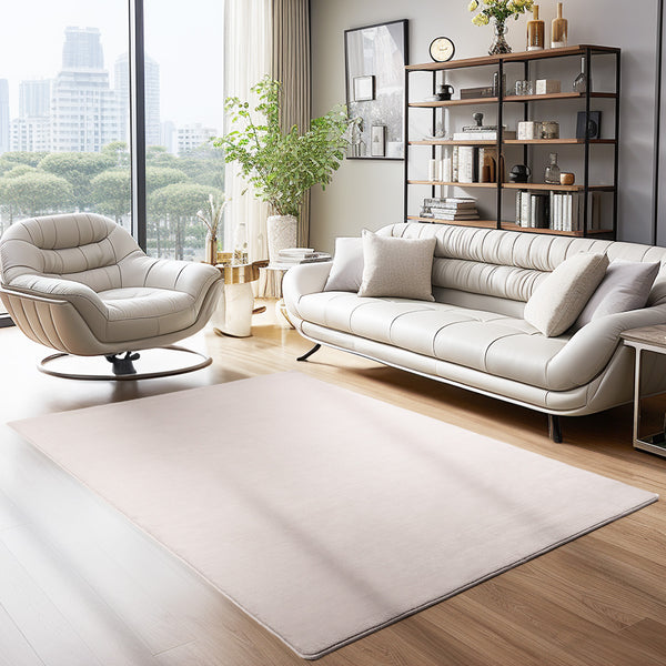 Vloerkleed SKY Beige – Effen, Modern & Praktisch