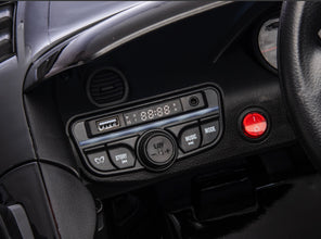 Porsche Spyder RS Zwart – 12V Elektrische Kinderauto met Luxe Afwerking, mp3 speler & Afstandsbediening
