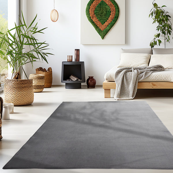 Vloerkleed SKY Grey – Effen, Modern & Praktisch