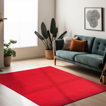 Vloerkleed SKY Red – Effen, Modern & Praktisch