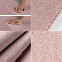 Vloerkleed SKY Rose Rond – Effen, Zacht & Elegant