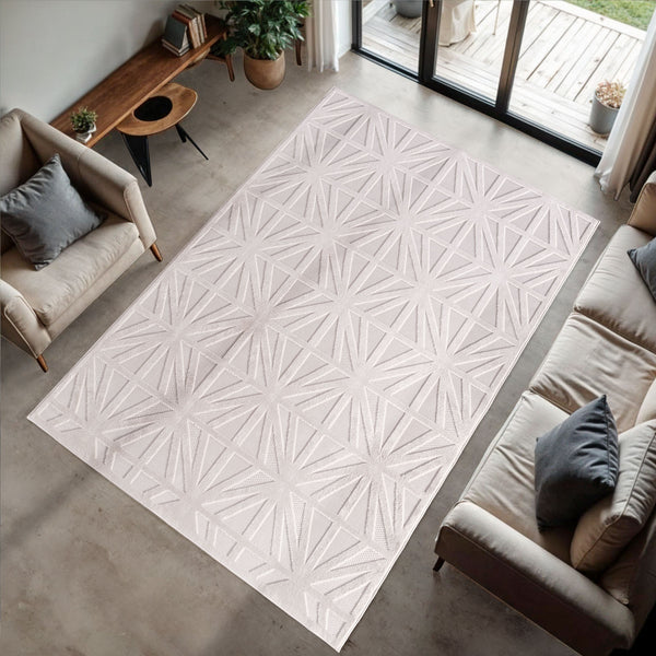 Vloerkleed DOHA 1655 – Cream, Modern Design, Anti-Slip