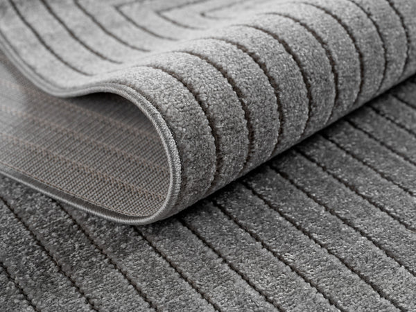 Vloerkleed NOVA 1202 Silver – Japandi Stijl | Indoor & Outdoor