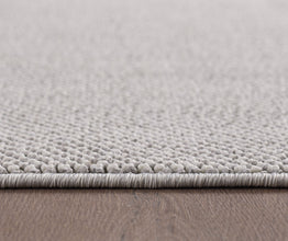 Vloerkleed LOOM Silver – Trendy Geweven & Effen Design
