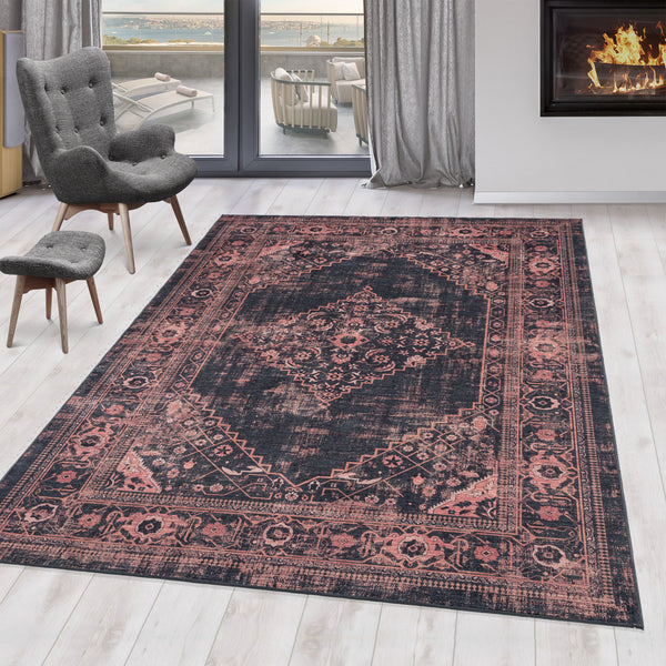 Wasbaar Vloerkleed FIESTA 4301 Red – Praktisch & Kleurrijk
