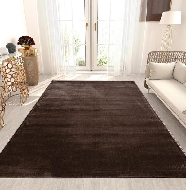 Velvet Vloerkleed – Donkertaupe/Bruin