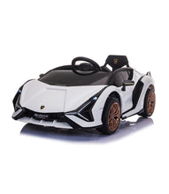 Lamborghini Sian Wit – Elektrische Kinderauto 12V met Vleugeldeuren, Luxe Afwerking, Mp3 speler & afstandsbediening