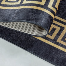 Wasbaar Vloerkleed FIESTA 4305 Black – Dun, Stijlvol & Onderhoudsvriendelijk