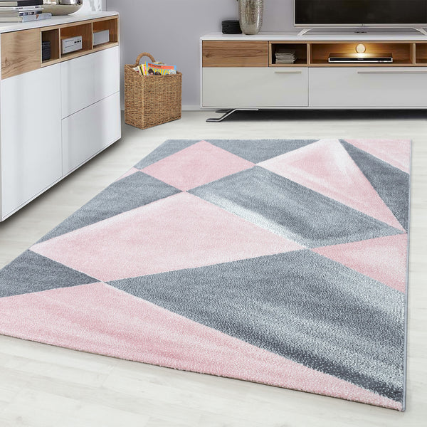 Vloerkleed BETA 113 Pink – Modern Design met Hoog Comfort