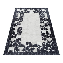 Wasbaar Vloerkleed FIESTA 4307 Black – Modern, Dun & Gebruiksvriendelijk