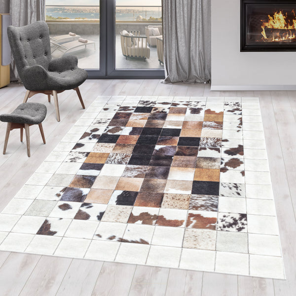 Wasbaar Vloerkleed FIESTA 4306 White – Licht, Fris & Praktisch