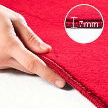 Vloerkleed SKY Red Rond – Effen, Warm & Oogstrelend