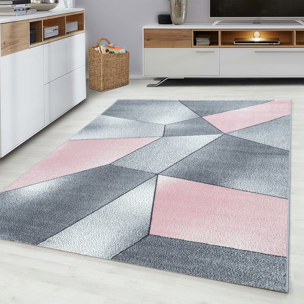 Vloerkleed BETA 1120 Pink – Modern Design met Hoog Comfort