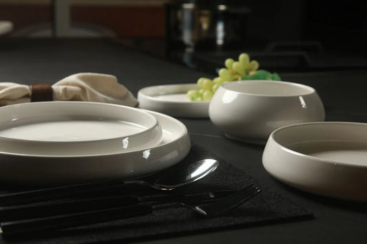 Trendy Cosmo Chubby serviesset wit porselein – 26 delig