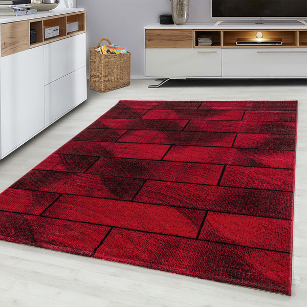 Vloerkleed BETA 1110 Red – Modern Design met Hoog Comfort