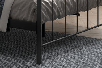 Tweepersoonsbed Sacha 160x200 – Zwart Metalen Bedframe Inclusief Lattenbodem