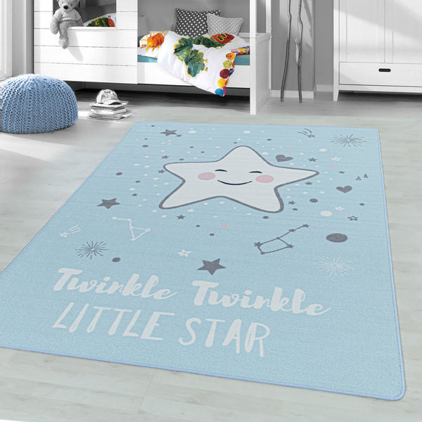 Vloerkleden Kinderen PLAY 2901 BLUE – Speels en Veilig