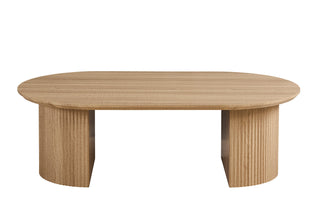 Salontafel Lagos 120 cm ovaal eik naturel – moderne houten look koffietafel