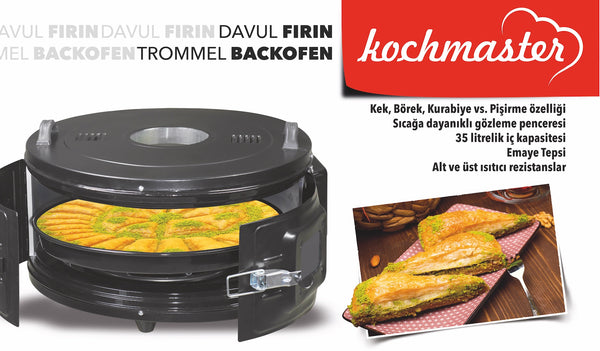 Enkel Laags Trommeloven – 36L met Glas en Thermostaat – detailfoto 2