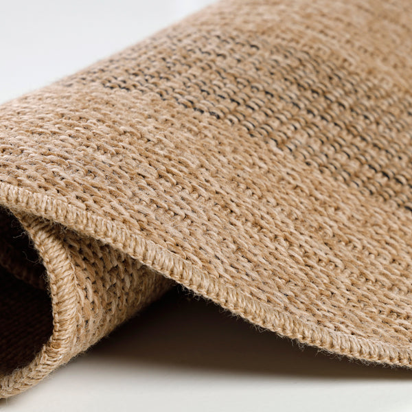 Rond Vloerkleed COMILLA 0886 Black – Jute Look (Indoor & Outdoor) – detailfoto 2