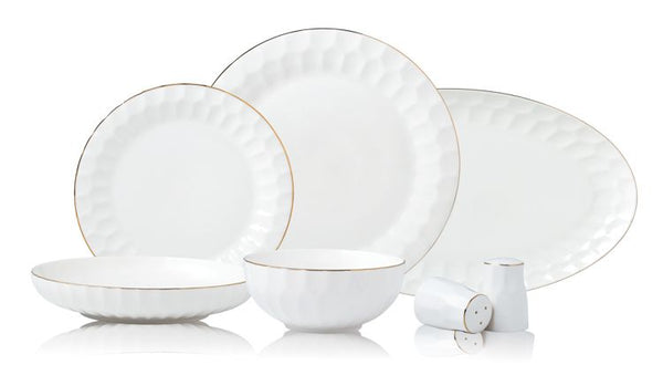 bricard muret dinner set wit goud 27 delig compleet