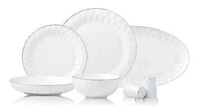 bricard muret dinner set wit goud 27 delig compleet