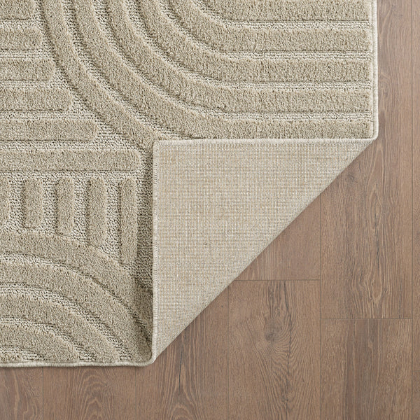 Vloerkleed ART Beige – Japandi Stijl, Modern & Comfortabel – detailfoto 2