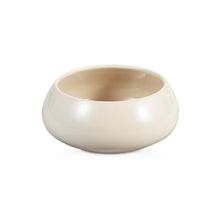 Trendy chubby porseleinen kommen beige set van 6 - 14 cm - voor soep en snacks