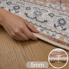 Wasbaar terra vloerkleed Inka 1145 – antislip, 3 mm