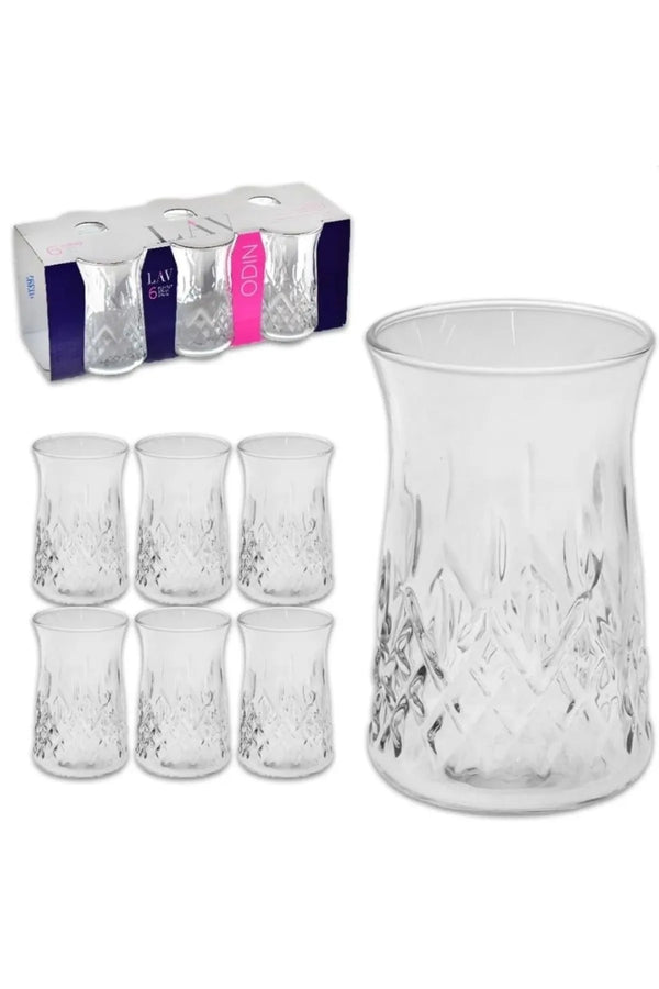LAV ODIN Turkse theeglazen – Set van 6 (170 ml) – detailfoto 2