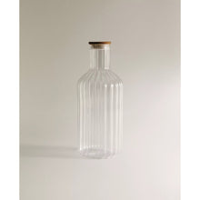 Borosilicaatglas fles Linea met acaciahouten stopper – 1400 ml