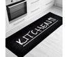 Wasbare Keukenloper - KITCHEN zwart| 60 x 200 cm