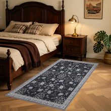 Wasbaar black vloerkleed Inka 1146 – antislip, 3 mm