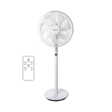 Staande Ventilator 16 Inch – 7 Bladen, 3 Snelheden & 3 Windmodi – Met Afstandsbediening, Timer & Verstelbare Hoogte – Wit