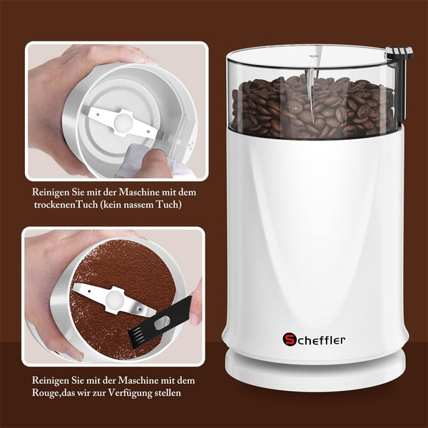 Scheffler Elektrische Koffiemolen – 50 g, 200 Watt – detailfoto 2