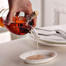 Borosilicaatglas olie- en azijnfles dubbelwandig met druif – 360 + 50 ml