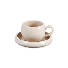 Chubby Cosmo koffieset beige/taupe – 12-delig – 6 personen – 220 ml