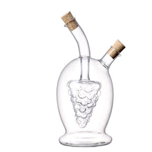 Borosilicaatglas olie- en azijnfles dubbelwandig met druif – 360 + 50 ml