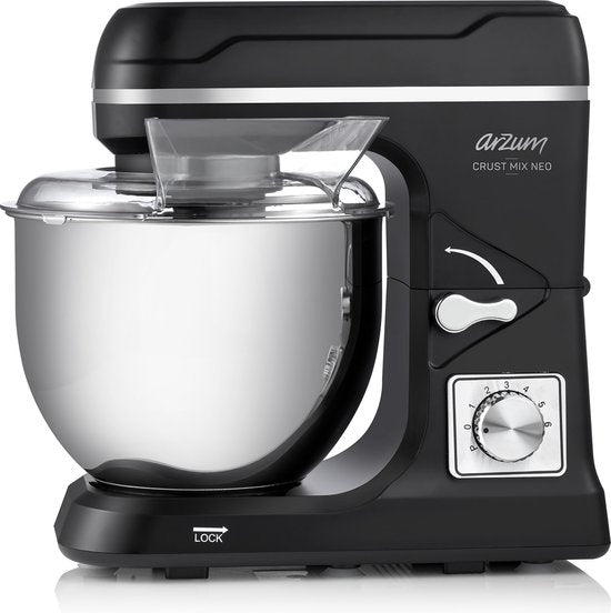 Arzum Crust Mix Neo Stand Mixer – 1400 watt keukenmixer met 5 liter RVS mengkom – detailfoto 2