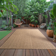 Vloerkleed TIMBER Beige – Modern geometrisch design indoor & outdoor vloerkleed