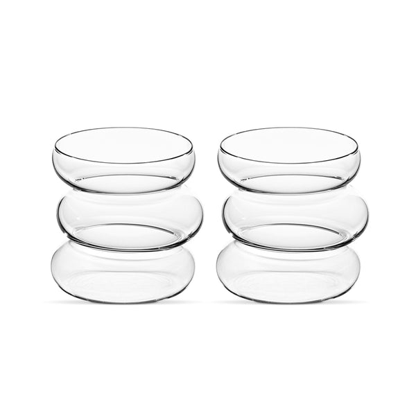Trendy Curvy Glazen 2-delig – 450 ml – Borosilicaatglas